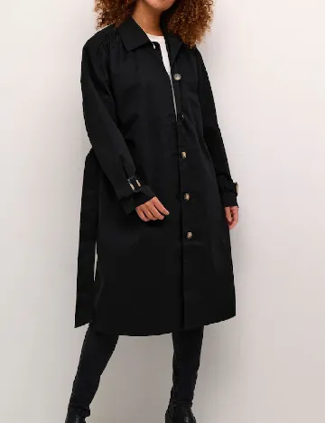 Trench Kaffe, negru Negru