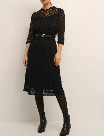 Rochie medie Cream, negru Negru