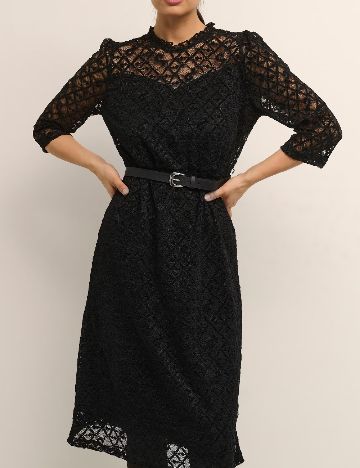Rochie medie Cream, negru