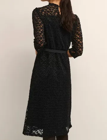 Rochie medie Cream, negru Negru