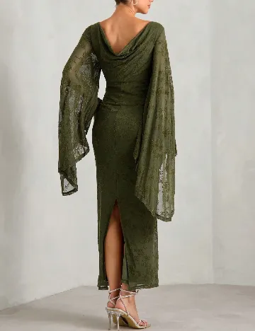 Rochie lunga SHEIN Maternity, verde Verde