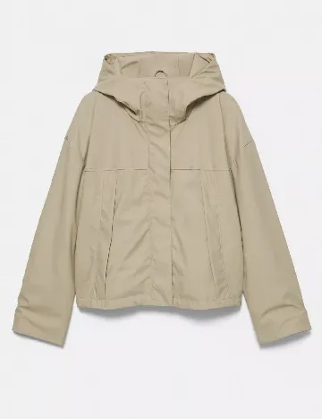 Jacheta de ploaie Pull&Bear, bej Crem