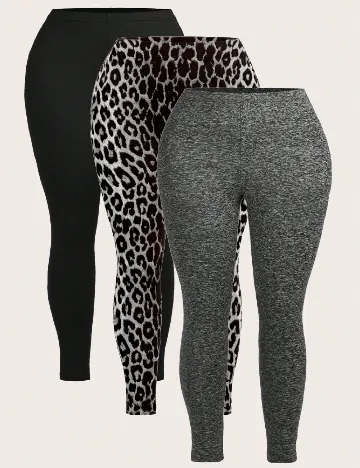 Set colanti 3 perechi SHEIN CURVE, mix culori Mix culori