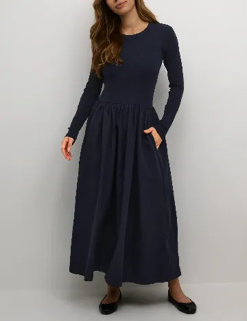 Rochie lunga InWear, bleumarin Albastru