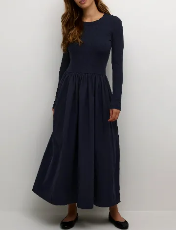 Rochie lunga InWear, bleumarin Albastru