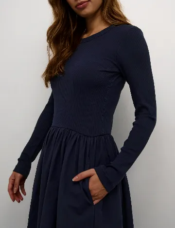 Rochie lunga InWear, bleumarin Albastru