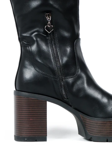 Cizme Stradivarius, negru Negru