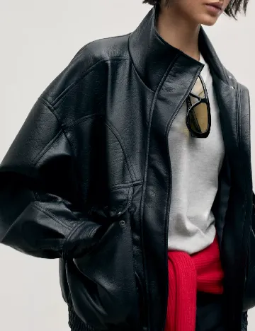 Jacheta Pull&Bear, negru Negru