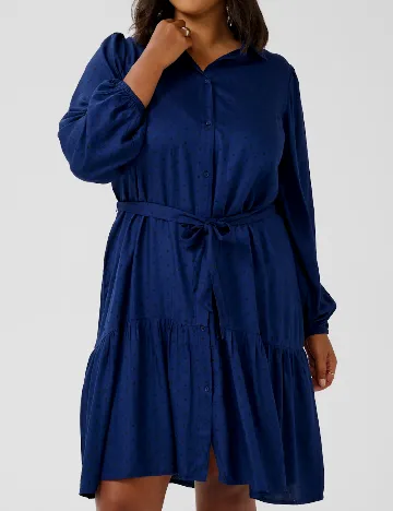 Rochie scurta Kaffe, albastru Albastru