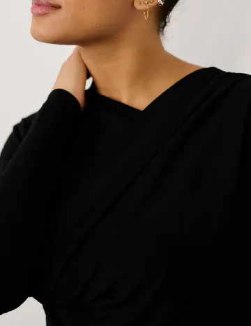 Rochie medie Kaffe Curve, negru Negru