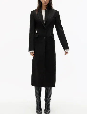 Palton Pull&Bear, negru Negru