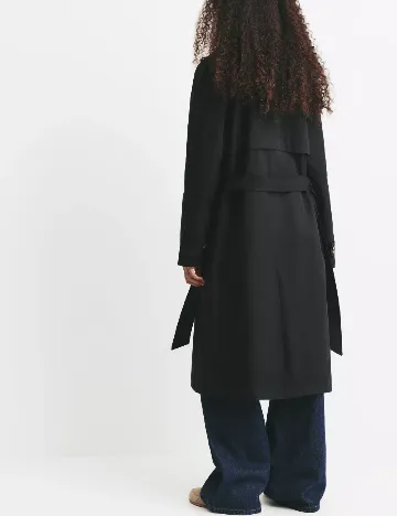 Trench Pull&Bear, negru Negru