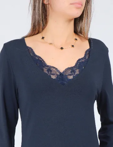 Rochie de noapte Selmark, bleumarin Albastru