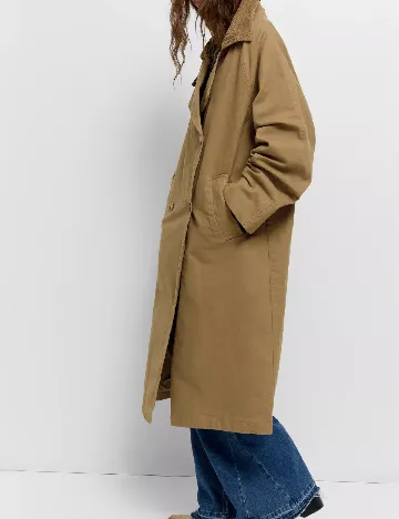 Trench Pull&Bear, maro deschis Maro