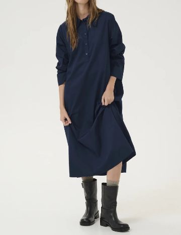 Rochie medie My Essential Wardrobe, bleumarin
