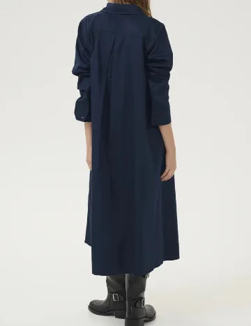 Rochie medie My Essential Wardrobe, bleumarin Albastru
