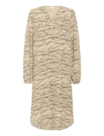 Rochie medie Kaffe, crem Crem