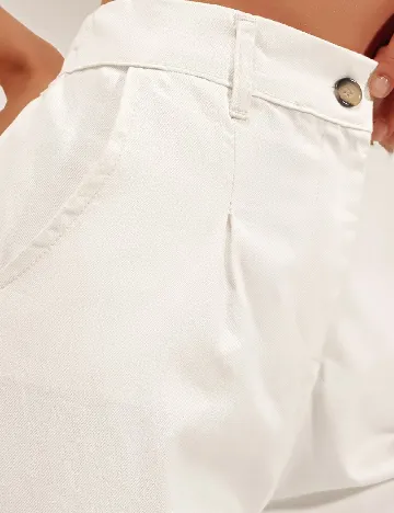 Pantaloni SHEIN, alb Alb