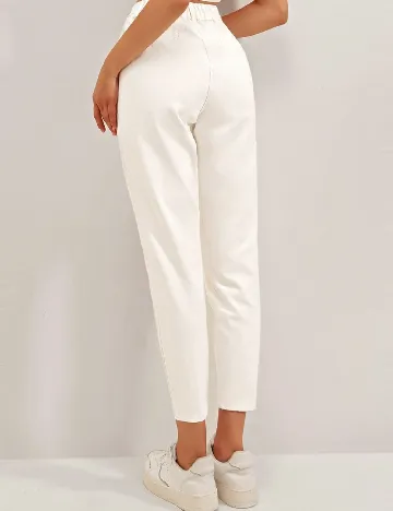 Pantaloni SHEIN, alb Alb