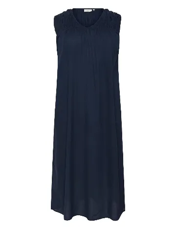 Rochie medie Kaffe Curve, bleumarin Albastru