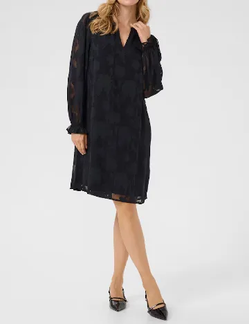 Rochie scurta Cream, negru Negru