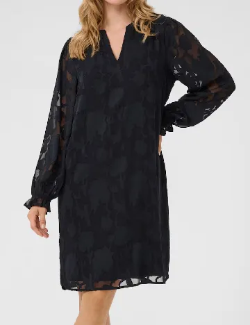 Rochie scurta Cream, negru Negru