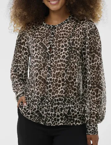 Bluza Cream, animal print Animal print