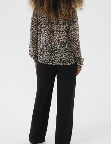 Bluza Cream, animal print