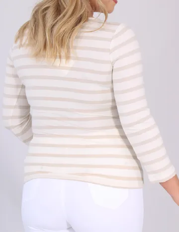 Bluza Part Two, ecru/crem Alb