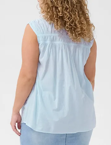 Bluza Kaffe Curve, bleu Albastru