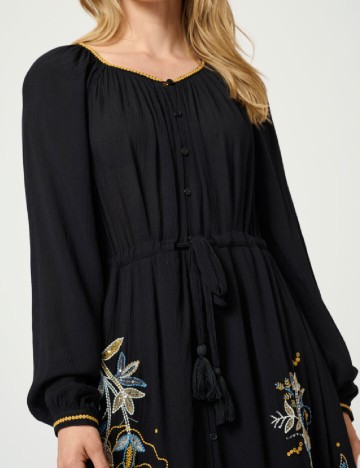 Rochie medie Cream, negru