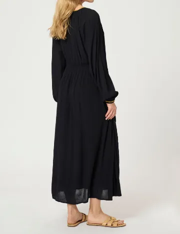 Rochie medie Cream, negru Negru