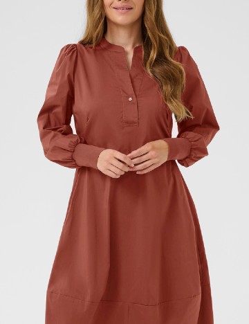 Rochie medie Culture, caramiziu