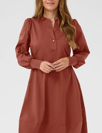 Rochie medie Culture, caramiziu Maro