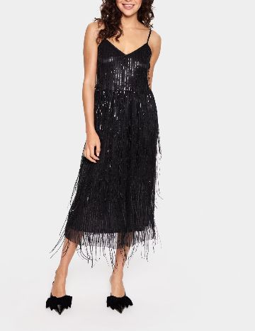 Rochie medie Saint Tropez, negru