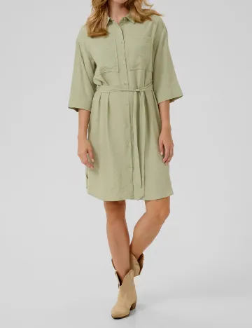 Rochie scurta Cream, verde Verde