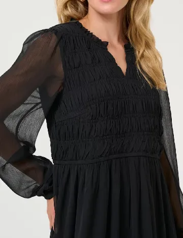 Rochie lunga Kaffe, negru Negru