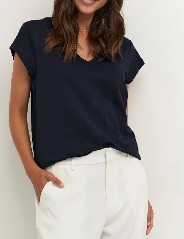 Tricou Culture, bleumarin inchis Albastru