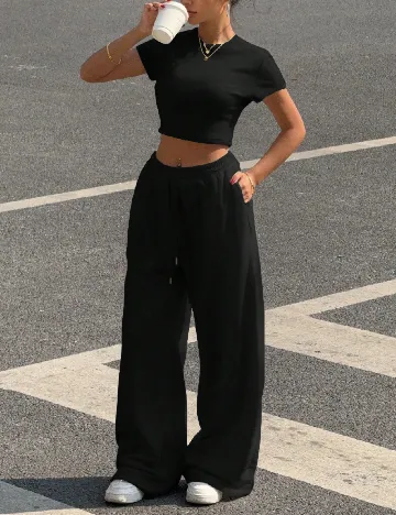 Compleu SHEIN, negru Negru