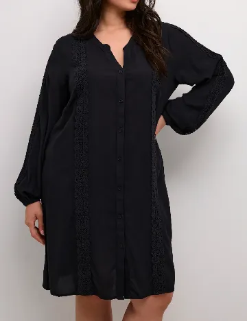 Rochie scurta Kaffe Curve, negru Negru