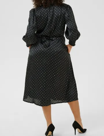Rochie medie Kaffe Curve, negru Negru