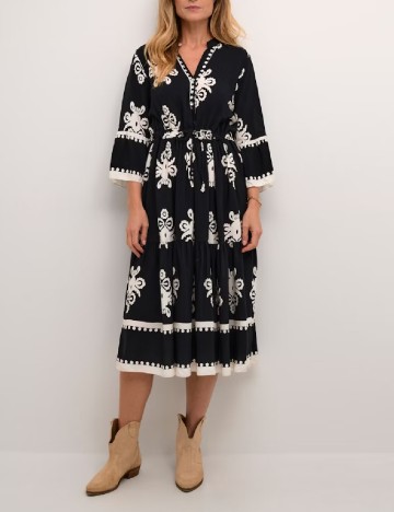 Rochie medie Cream, negru