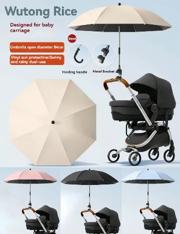 Umbrela pentru carucior SHEIN, roz Roz