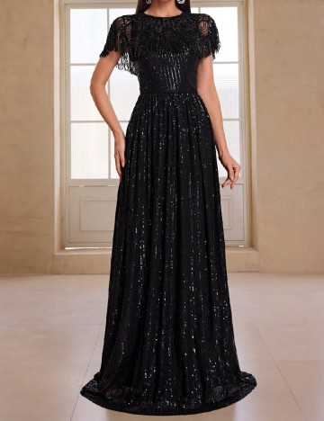 Rochie lunga Giffniseti, negru