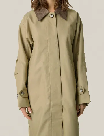 Trench Soaked In Luxury, kaki Verde