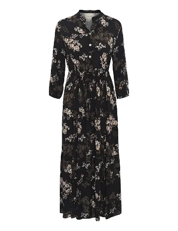 Rochie lunga Cream, negru Negru