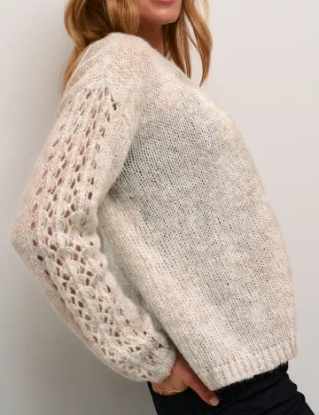 Cardigan Cream, bej Crem