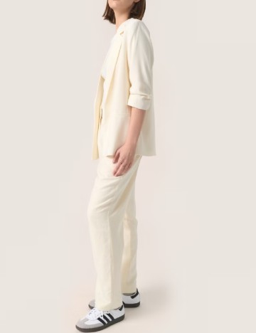 Blazer Soaked In Luxury, ecru