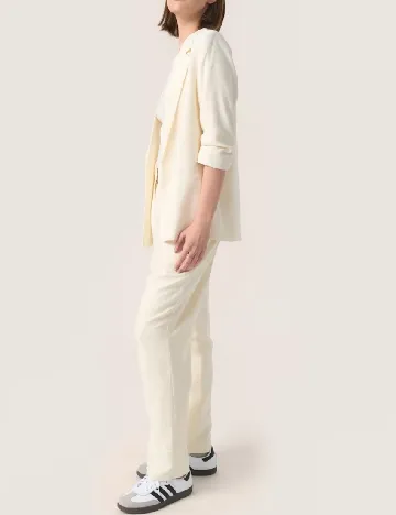 Blazer Soaked In Luxury, ecru Alb