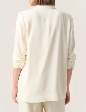 Blazer Soaked In Luxury, ecru Alb